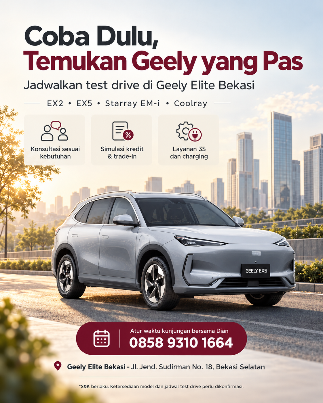 showroom geely bekasi elite